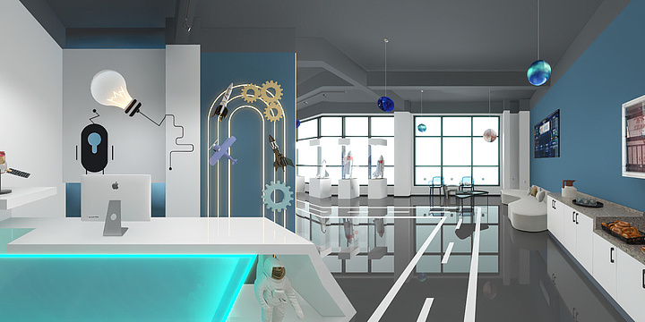 W全屋设计-少儿科技馆-装修设计方案