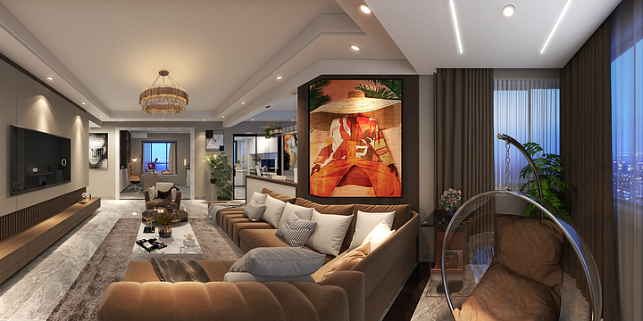 美家装饰林超-后现代简约风-装修设计方案