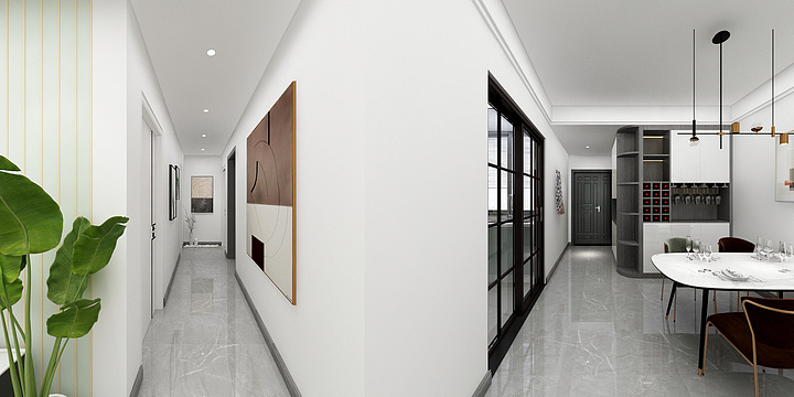 几個几里-吾悦华府109平米-装修设计方案