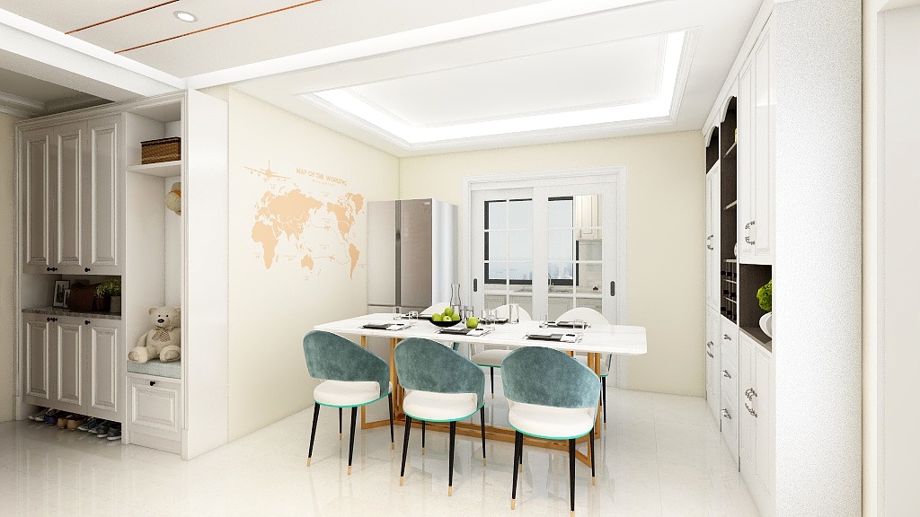 圣玛特艺术壁材辉县店-丰胜合园-1-1301-装修设计方案