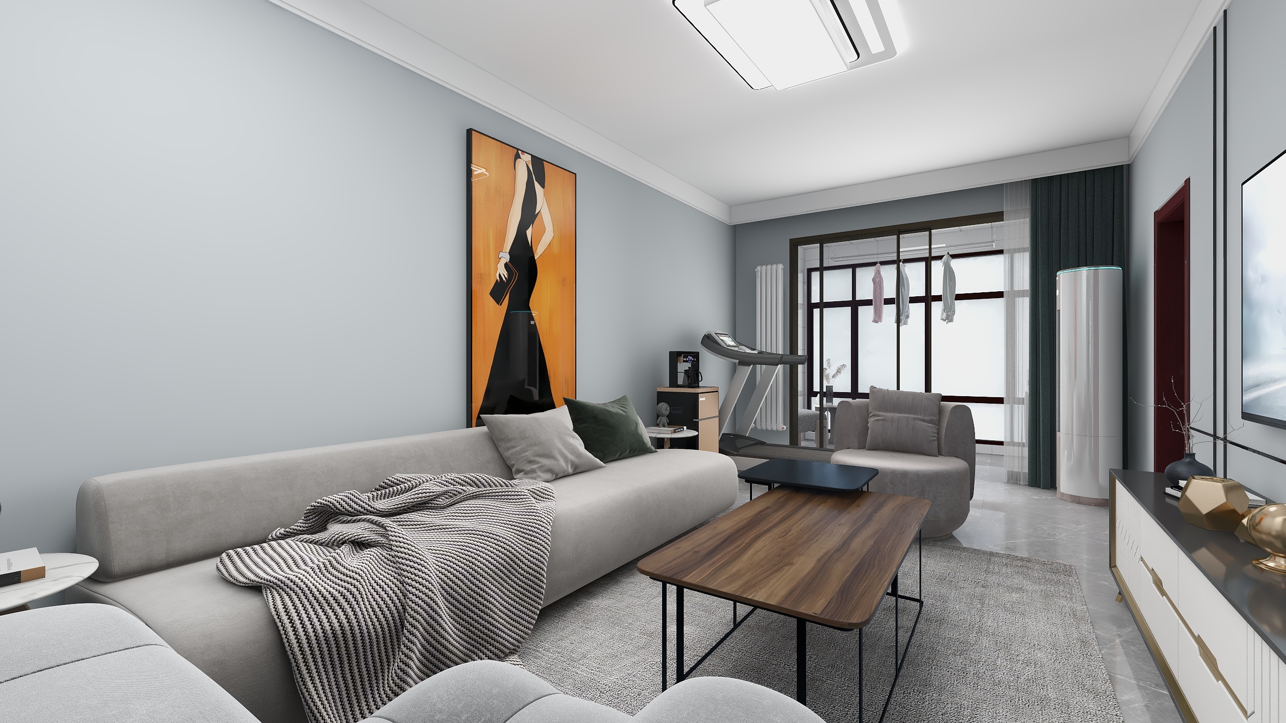 思莫设计-航南新城-现代极简风-装修设计方案