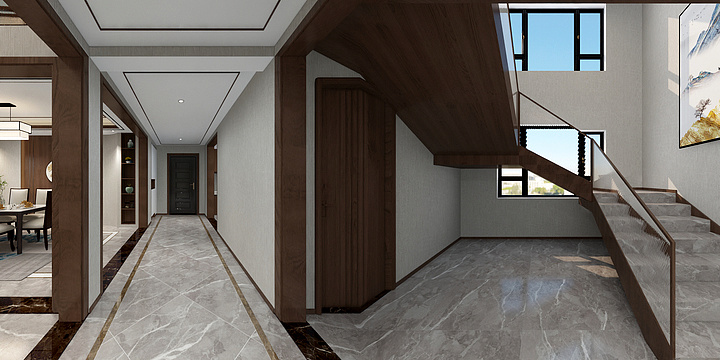 一遇一-新中式别墅-装修设计方案