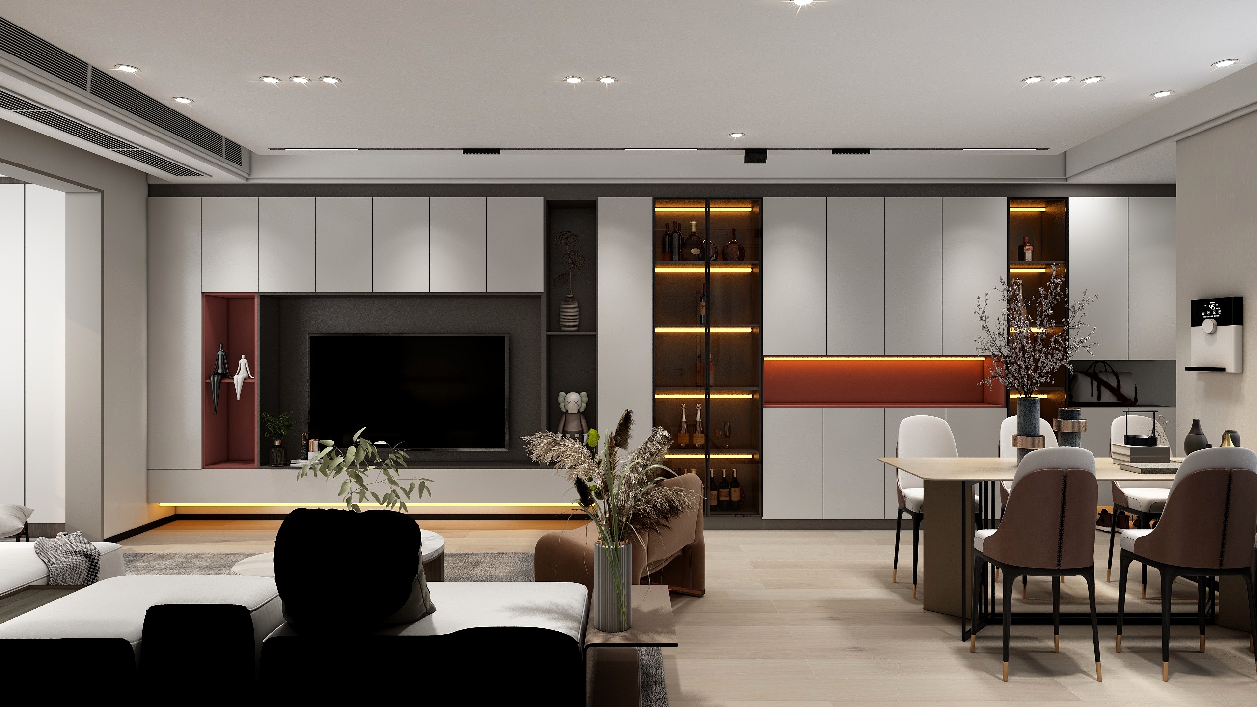 大铭董-现代135平方-装修设计方案