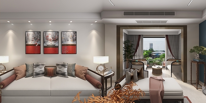 芒果瓷砖-小梁-上海公馆2-装修设计方案