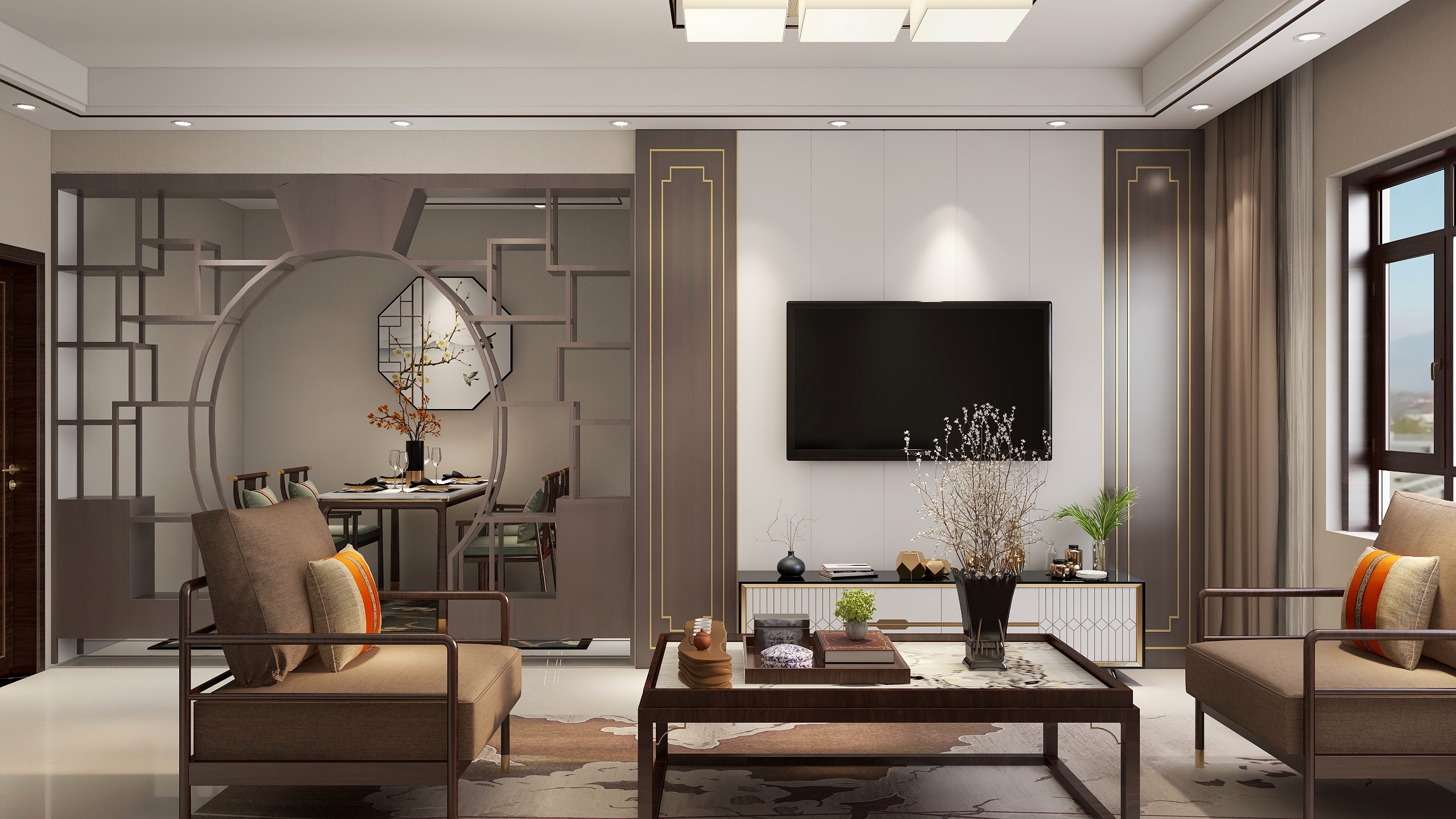 小道设计师15898676879-大学-嘉园新中式风格装修效果图