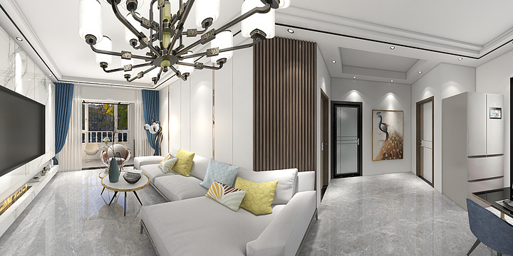 陇上家居全屋定制-两室一厅-装修设计方案