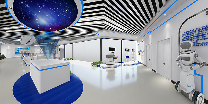 执笔墨醉今生落红尘-招商局前海经贸中心一期12层展厅-装修设计方案