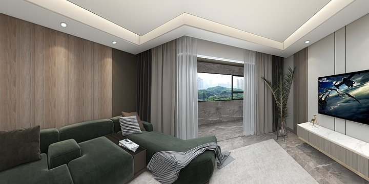 骑鹿-现代轻奢风格-装修设计方案