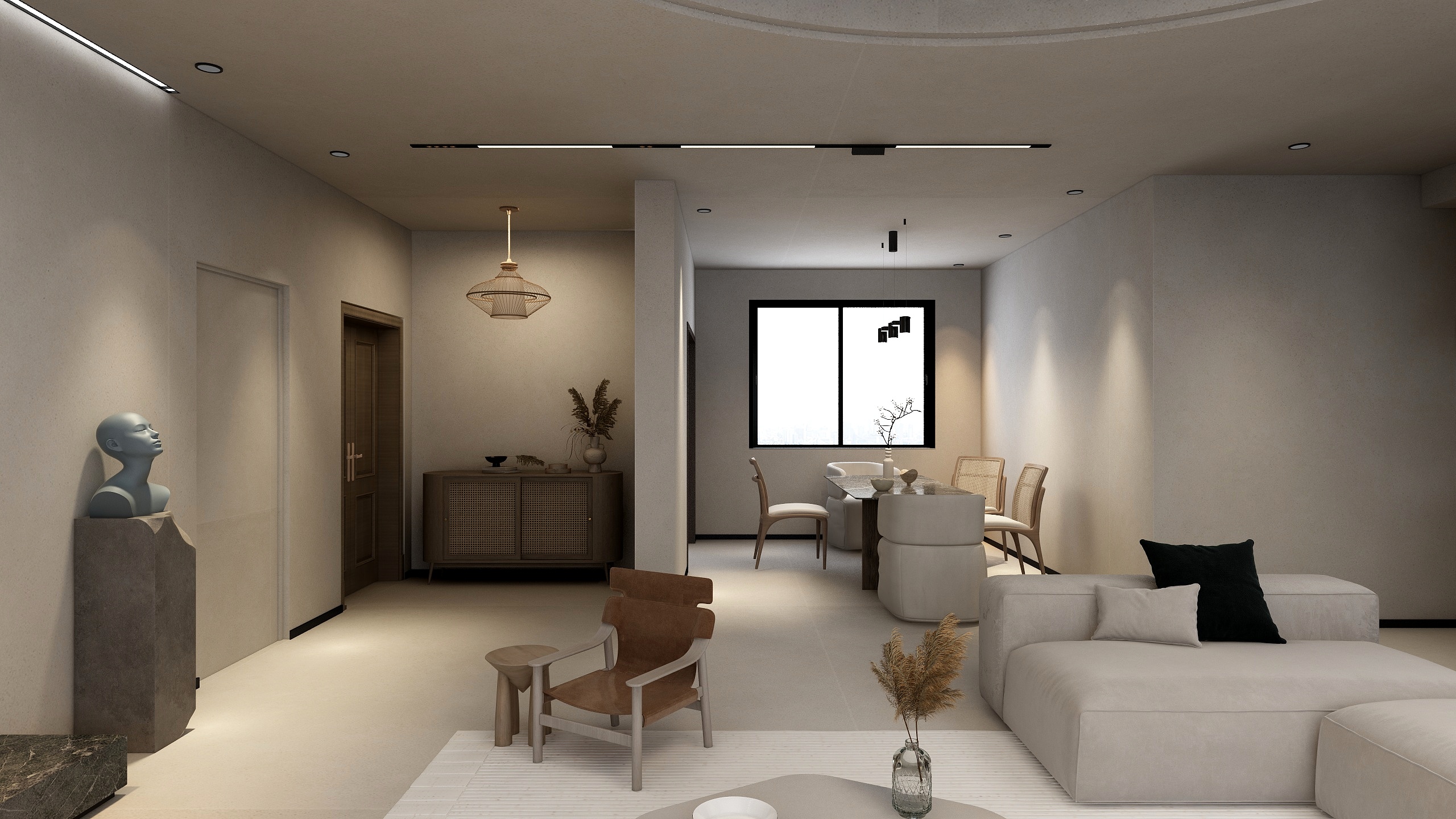 陆文贸PxLQ-偏冷淡的侘寂风-装修设计方案