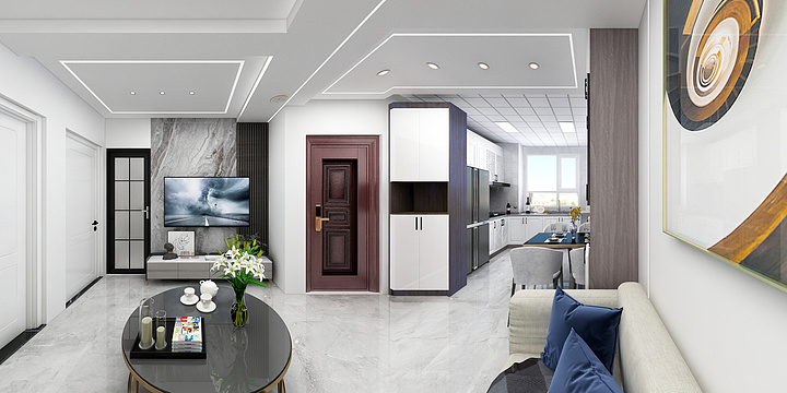 还有以后-中涵名都城A31-4-1701+1801黑白灰-装修设计方案