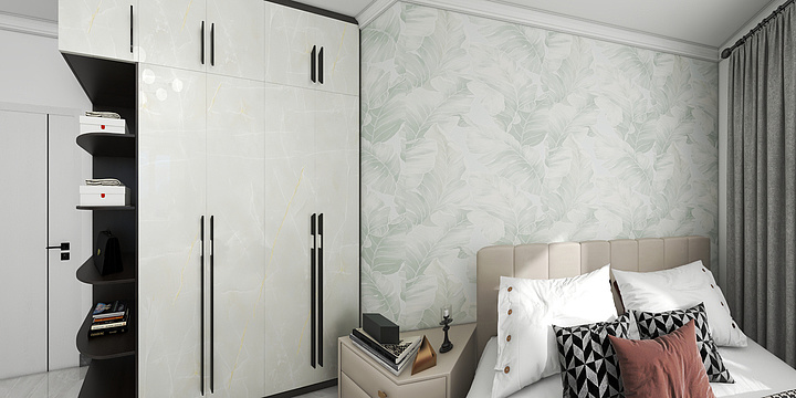 设计姜强-管庄4号楼6单元二居室户型图-装修设计方案