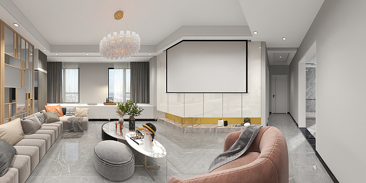 小宣不爱设计-和昌云筑173平层-装修设计方案