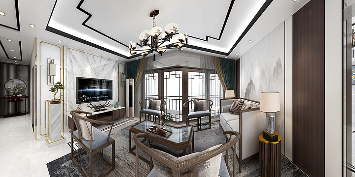 覃枢艺13387709838-北仑华府-装修设计方案