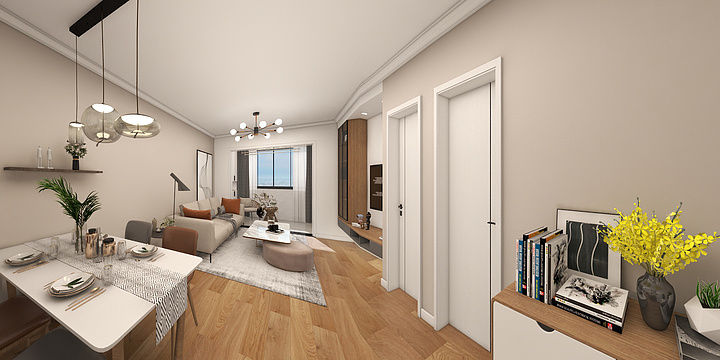 AAA效果图模型-1027沪联路1627弄22号1-副本-装修设计方案