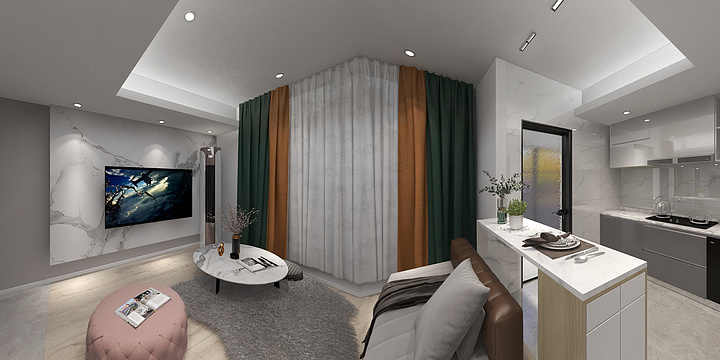 壹葉靑楓-李女士公寓设计-装修设计方案