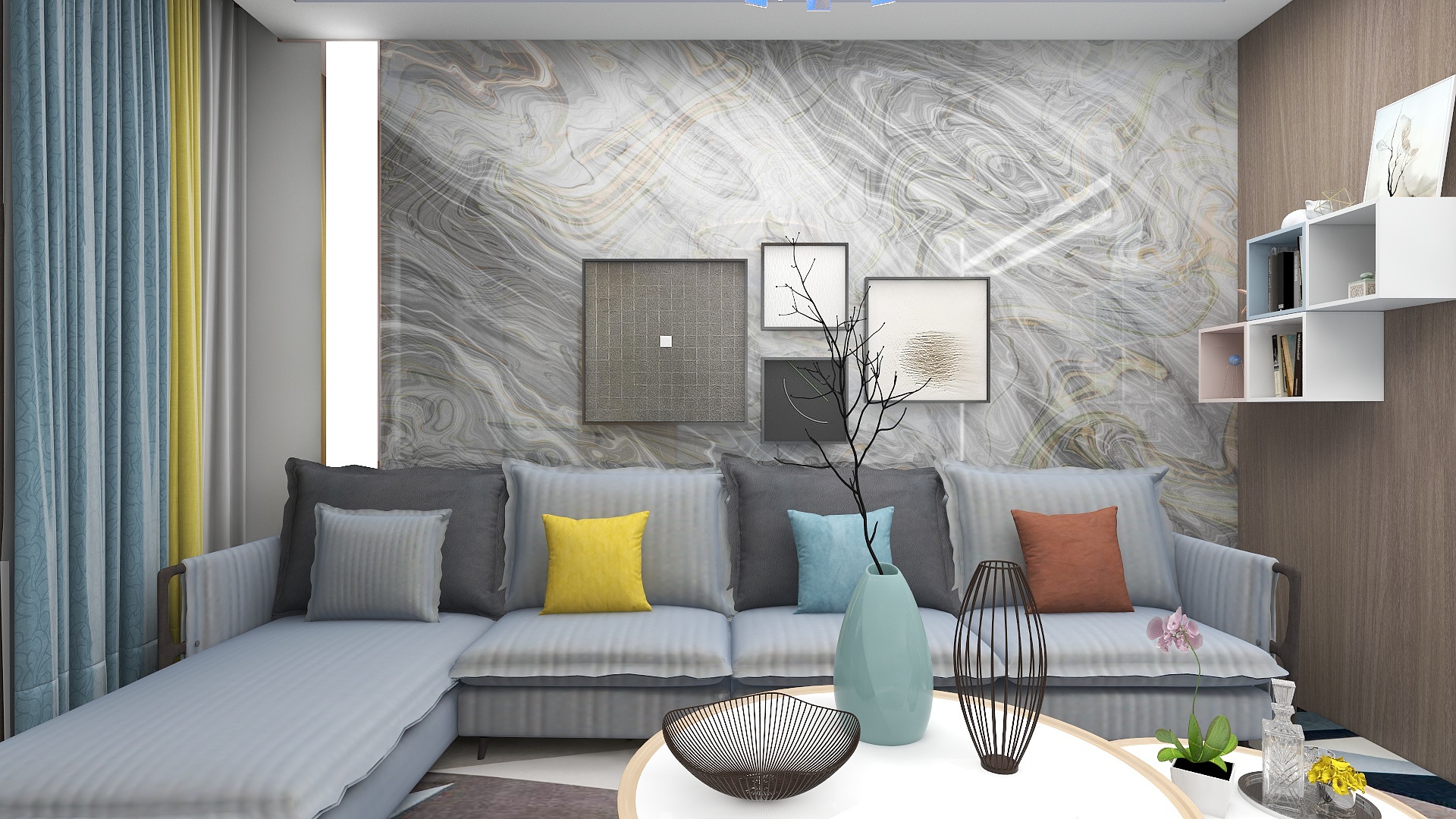 空间设计颜斌-现代奥城装修效果图