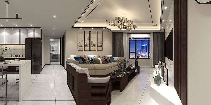 七月室内设计-集通中朵城-装修设计方案