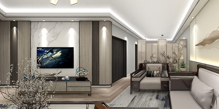 设计中心YM-金水府会所效果图-装修设计方案