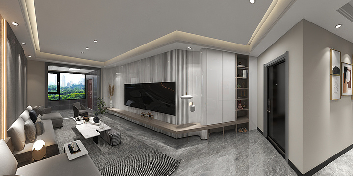 私宅设计欧俊-悦珑湾效果图-装修设计方案