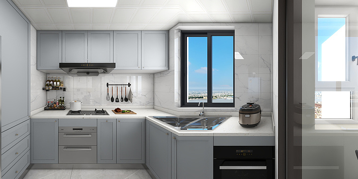 蒋明莉-千禧城130平简约三次方案-装修设计方案