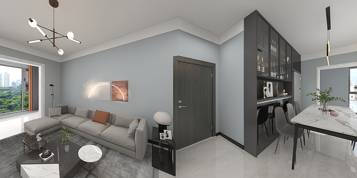 鹿sent13570144599-珠江壹城C1区三期8栋-装修设计方案