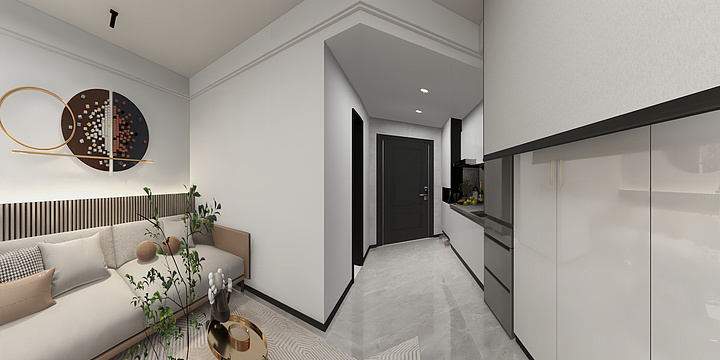 -加菲猫--公寓34㎡-装修设计方案