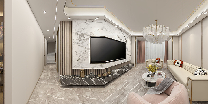 室内设计师杜豪-梧桐山庄16栋2单元601号轻奢风格-装修设计方案