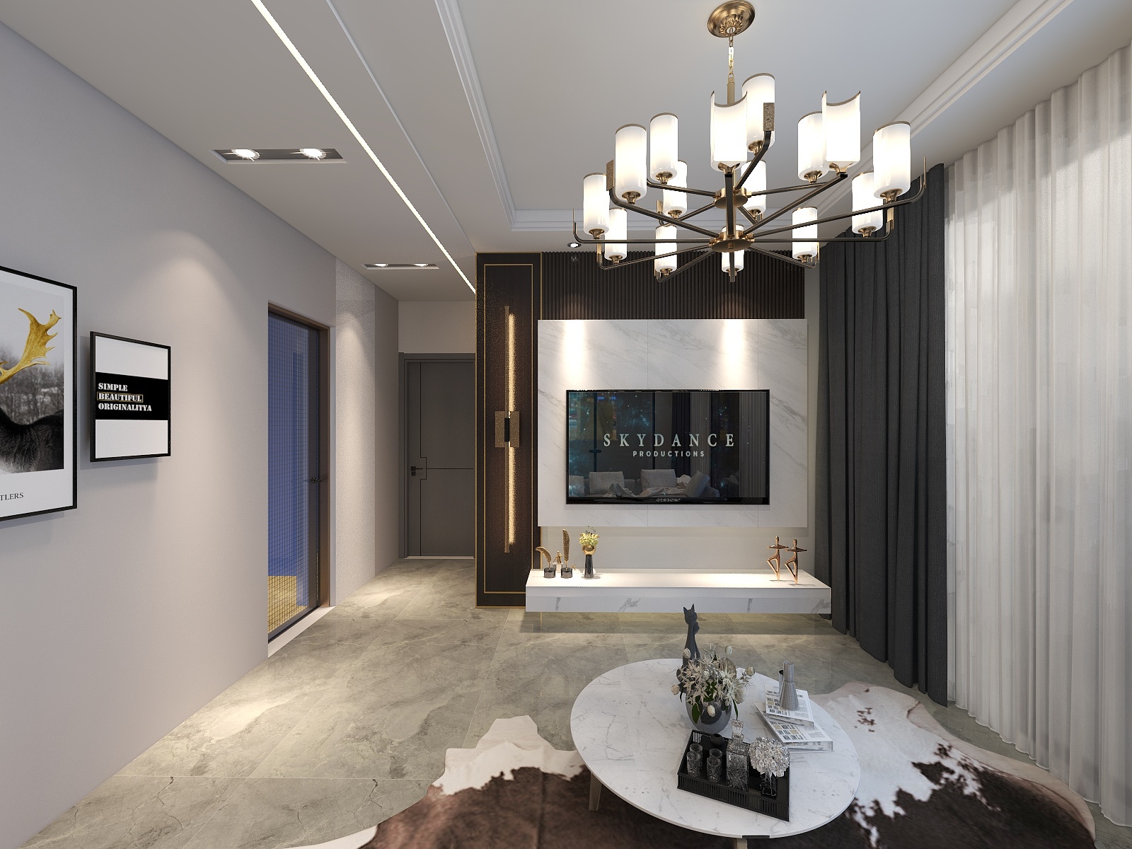 致简设计444-瑞和园89.50㎡B户型3室2厅1卫-装修设计方案