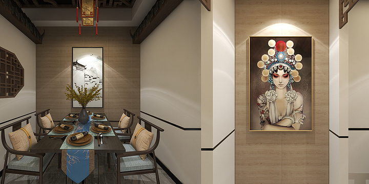 肖莹设计-三和粥坊二楼-装修设计方案