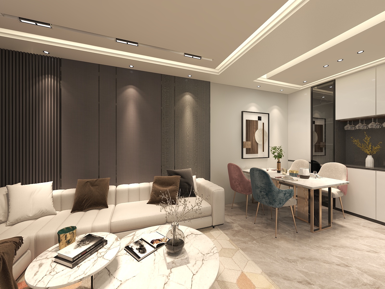 致简设计444-德信海德公园83.00㎡A2’3室2厅1卫1厨-装修设计方案