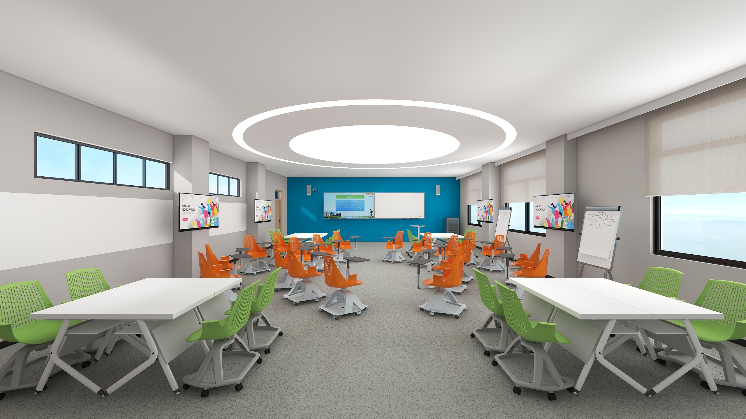 Mr_FeADI-彩页-灵动研讨教室装修效果图