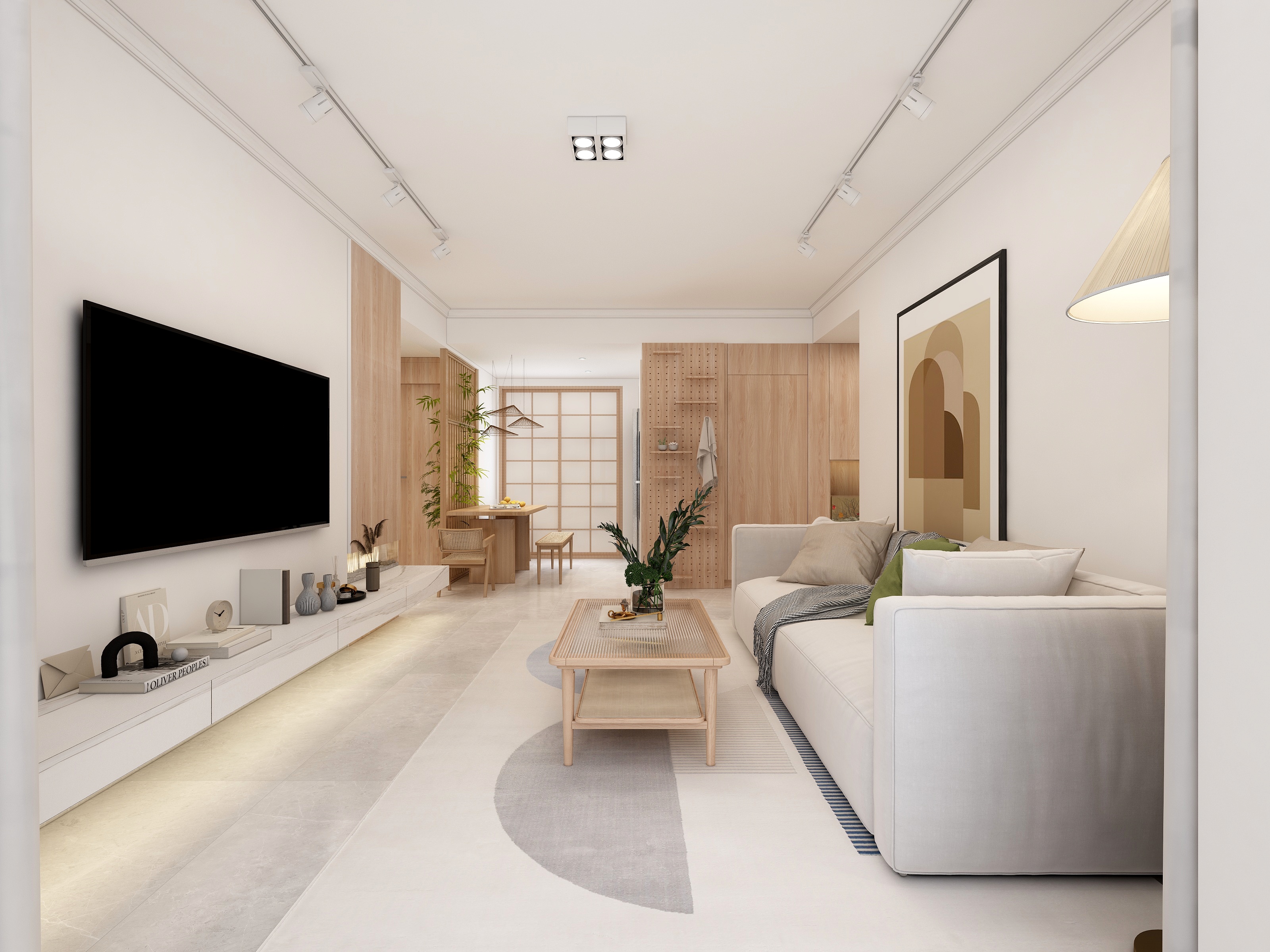 全景VIP设计-90平原木温馨三居装修效果图