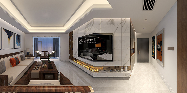 郑小帆-御海天韵现代风格-装修设计方案