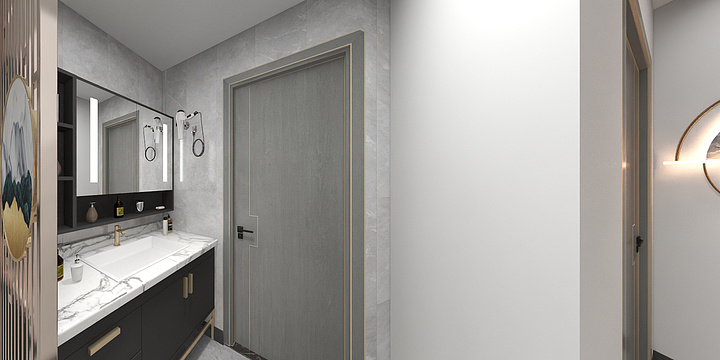 Deviltiger-旷达福源花苑6乙301效果图-装修设计方案