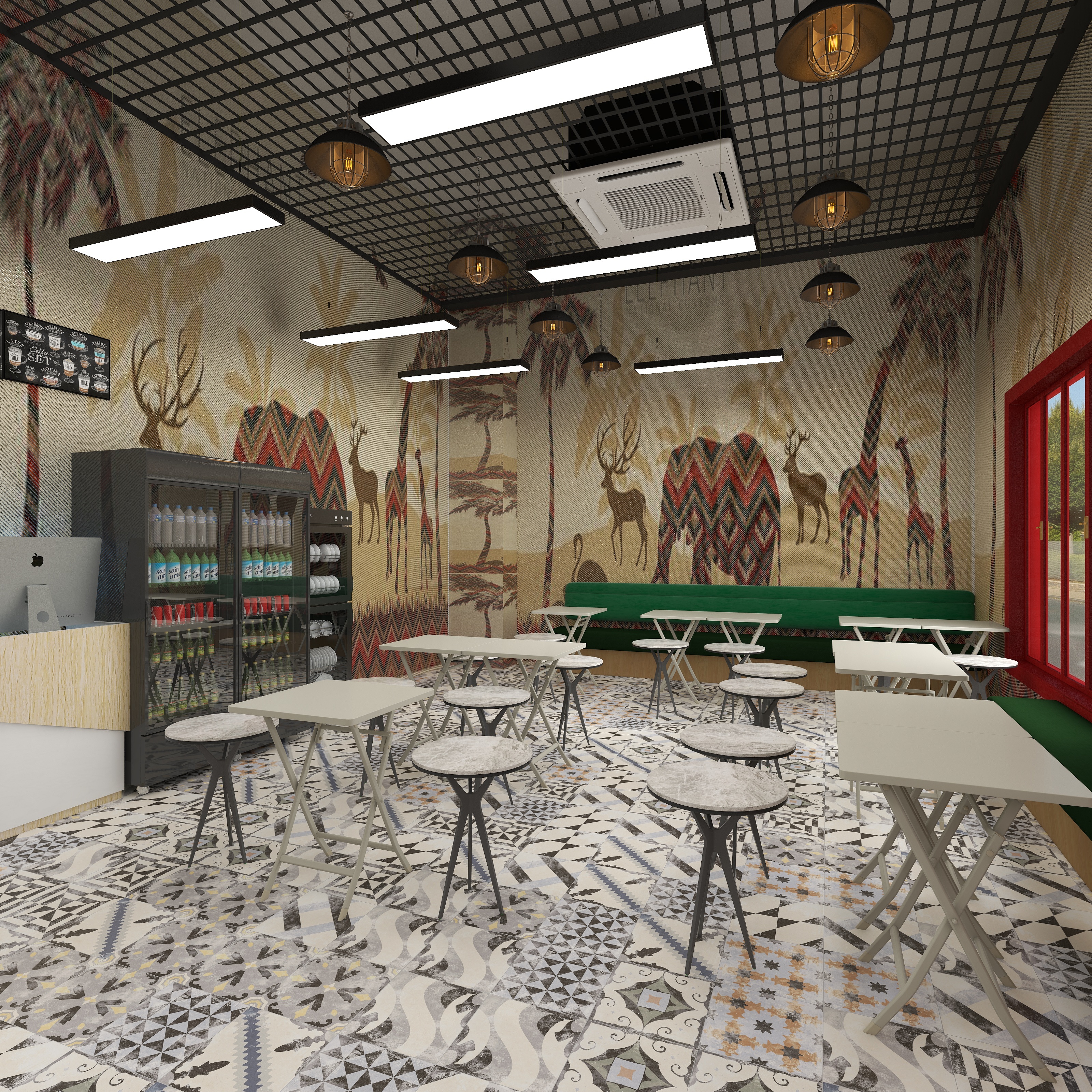 鄭國勝-泰式简餐厅-混搭装修效果图