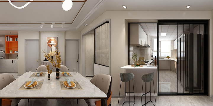 饶工设计-高密华玺园  王老师-装修设计方案