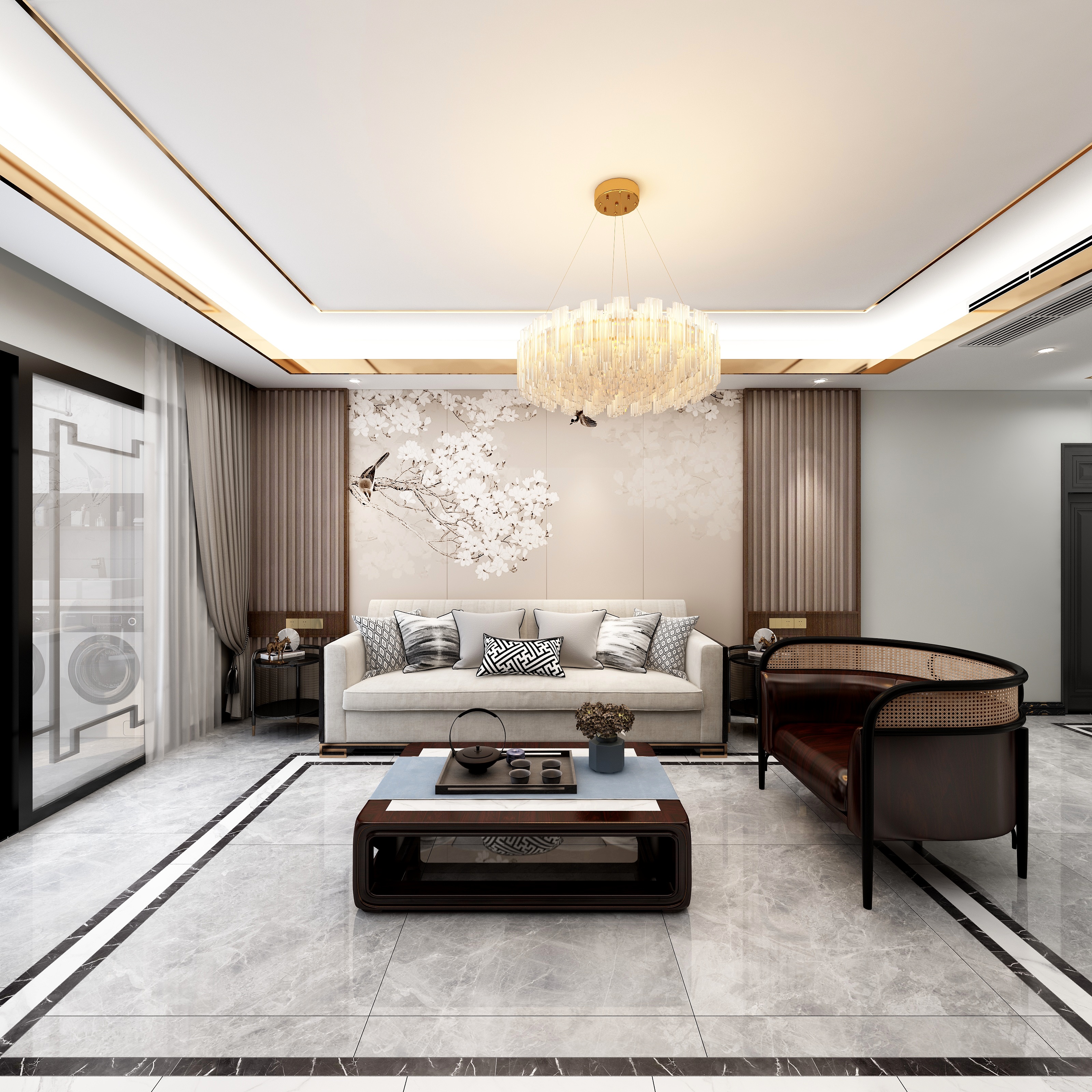 Cc.0.-【未来设计师大赛】新中式137㎡装修效果图