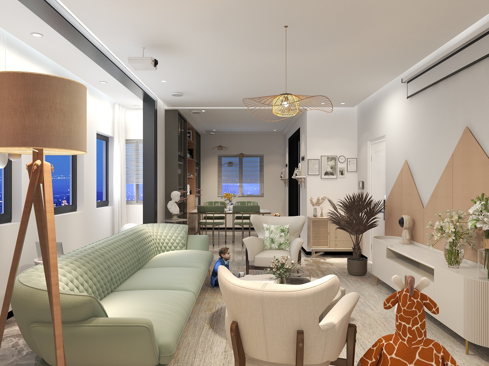 z思思吖BBKP-瑞和园89.50㎡B户型3室2厅1卫-装修设计方案