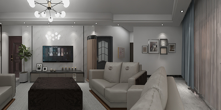 rxd任小东-瑞和园89.50㎡B户型3室2厅1卫-装修设计方案