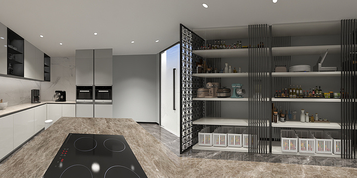 抱着太阳等月亮-丽人丽妆直播厨房-2021.11.16-装修设计方案