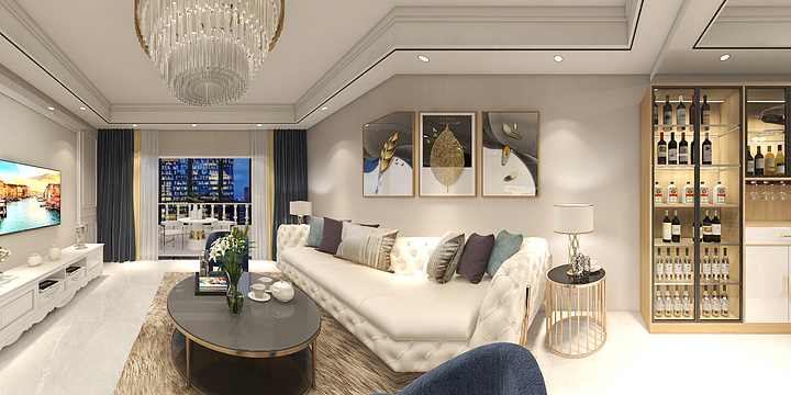 陇上家居全屋定制-三室一厅-装修设计方案