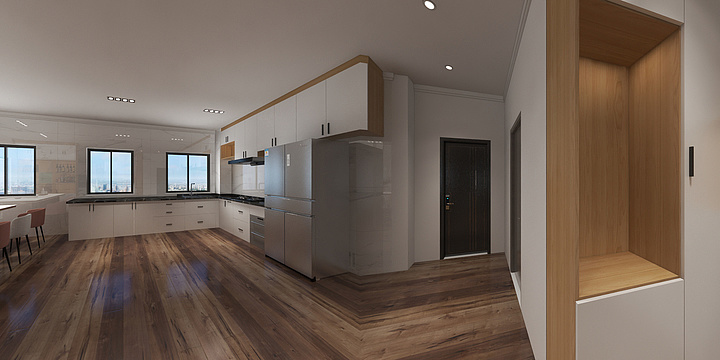 Nana苯人-瑞和园89.50㎡B户型3室2厅1卫-装修设计方案