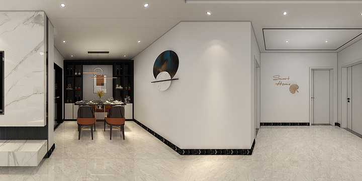 马梦茹-名人府·现代简约-装修设计方案