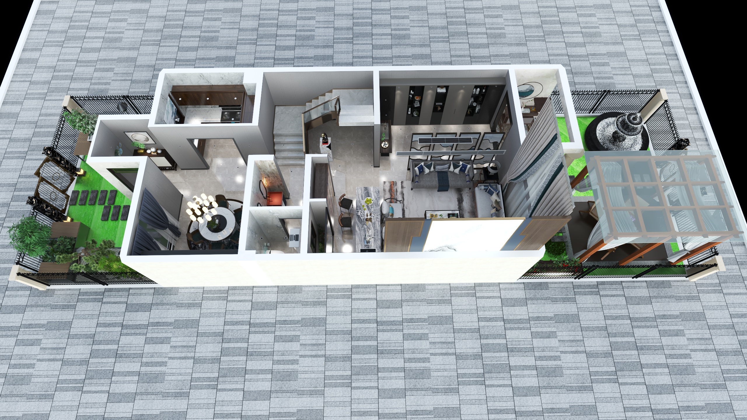 VR设计室-6号楼别墅方案-装修设计方案