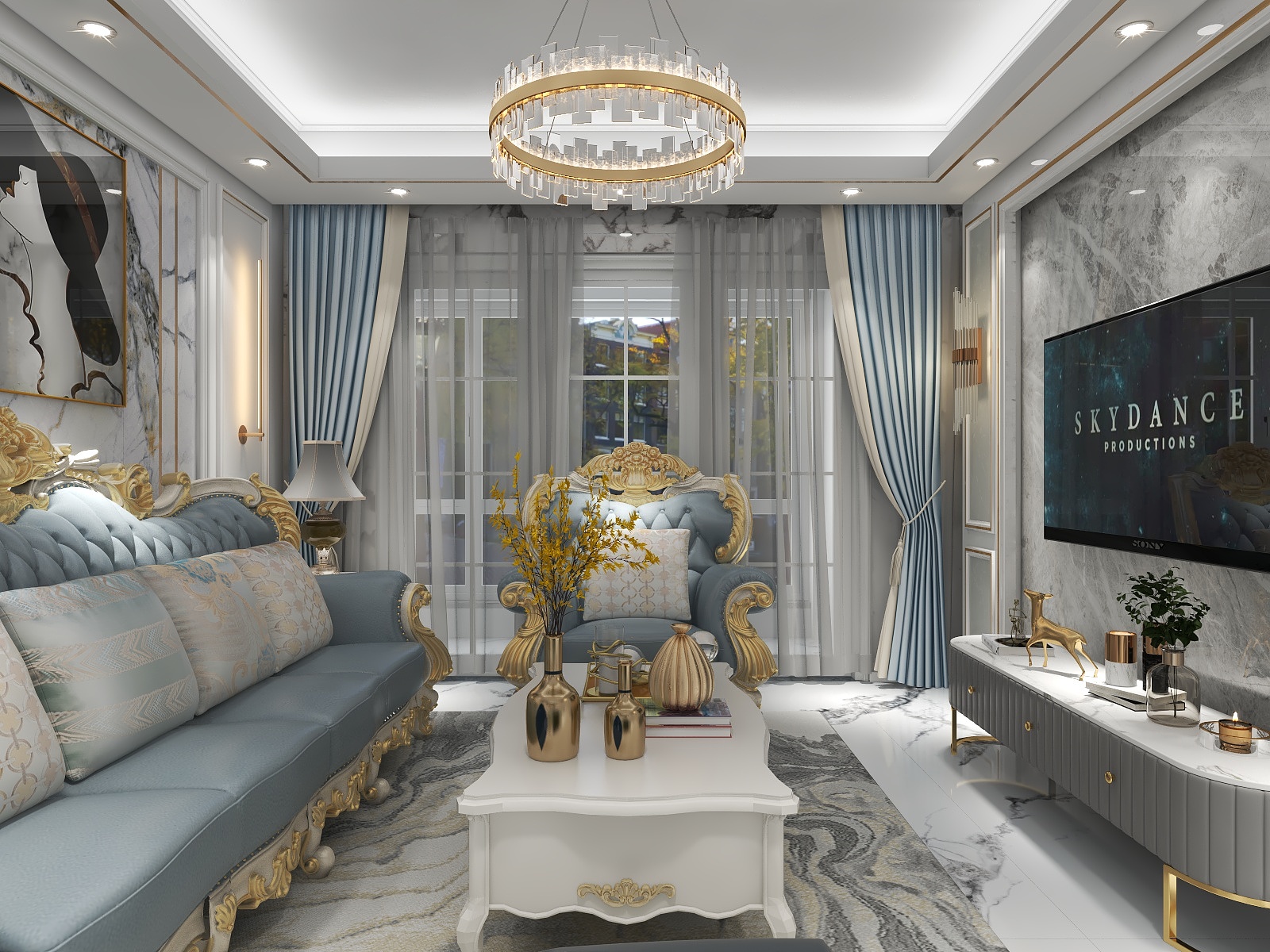 小熊可可-名流印象花园装修效果图