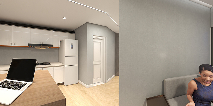 金龙说装修-瑞和园89.50㎡B户型3室2厅1卫-装修设计方案