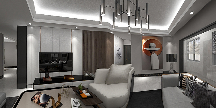 陳KQGW-瑞和园89.50㎡B户型3室2厅1卫-装修设计方案