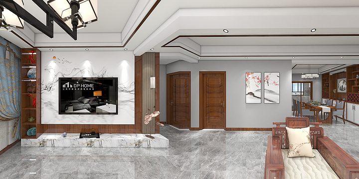 努尔阿力木·斯迪克-天王国际11号楼中式风格-装修设计方案