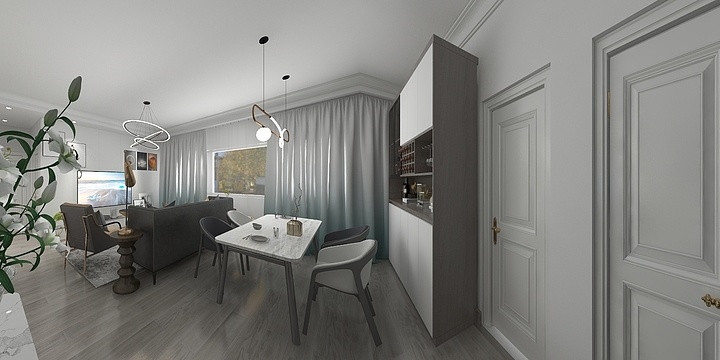 隐入凡尘-瑞和园89.50㎡B户型3室2厅1卫-装修设计方案