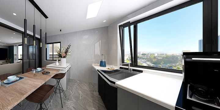 室内设计丨秋秋-瑞和园89.50㎡B户型3室2厅1卫-装修设计方案